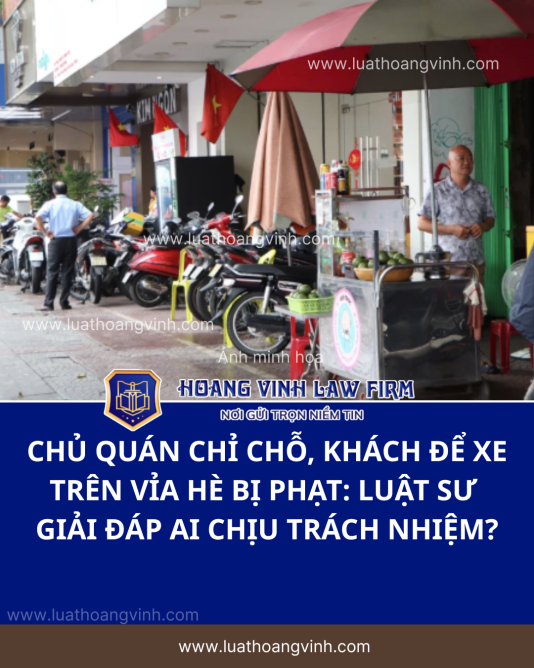 Chủ Quán Chỉ Chỗ, Khách Để Xe Trên Vỉa Hè Bị Phạt